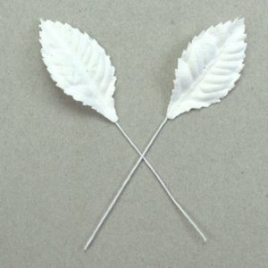 Green Tara  Leaves - White 3.5cm