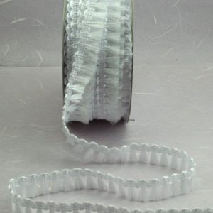 Mini Tassel Ribbon - White