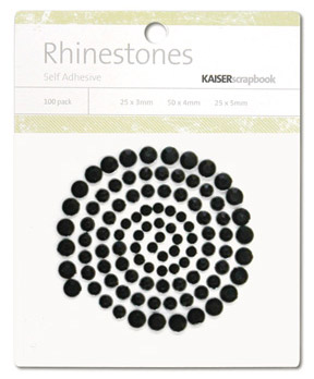 Kaisercraft - Rhinestones - Jewels - Black