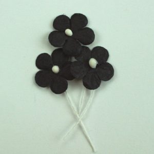 Green Tara -  Mini Paper Flowers - Black