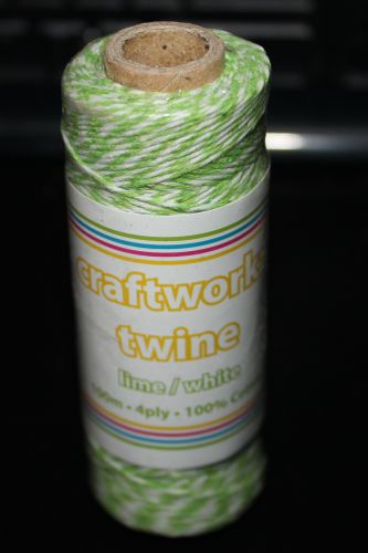 Craftworkz Twine - Green & White