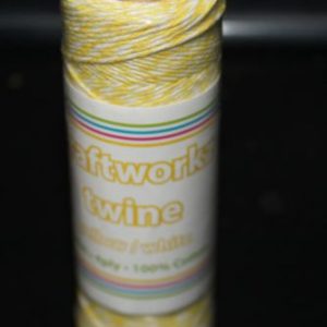 Craftworkz Twine - Yellow & White