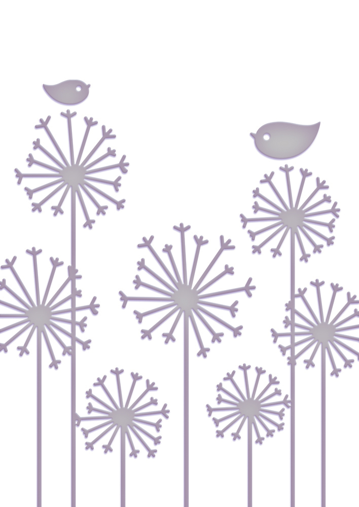 Couture Creations - Embossing Folder - Lg Persuasion Blooms