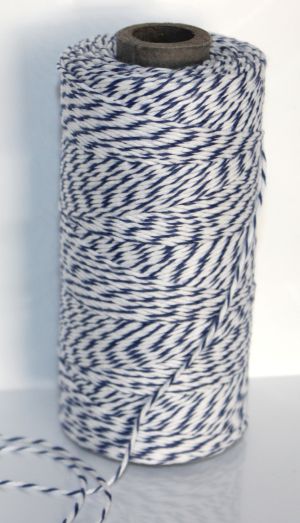 Bakers Twine -  Royal Blue and White