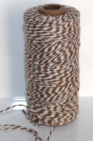 Bakers Twine -  Dk Brown and White
