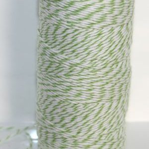 Bakers Twine - Light Green and White