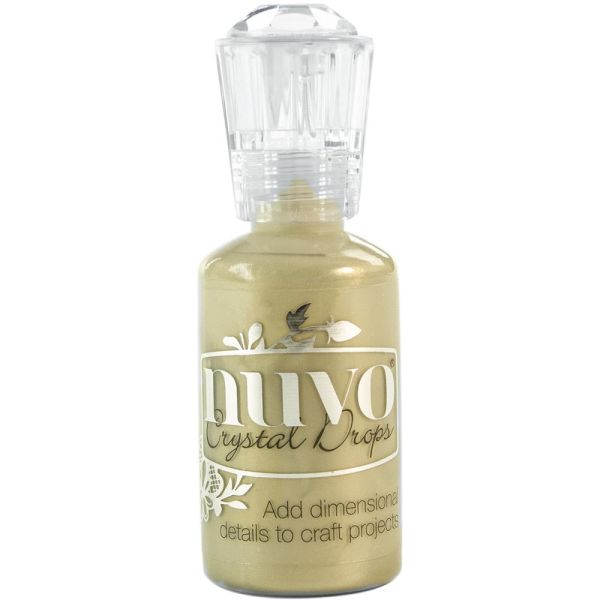 Nuvo Crystal  Drops - Pearl -  Pale Gold