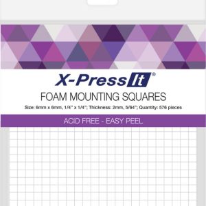 X-press Foam Mounting Squares 6mmx6mm