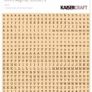 Kaisercraft - Mini Alpha Stickers - Latte