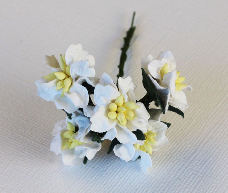 Mulberry Flowers - Gardenia - Small - White