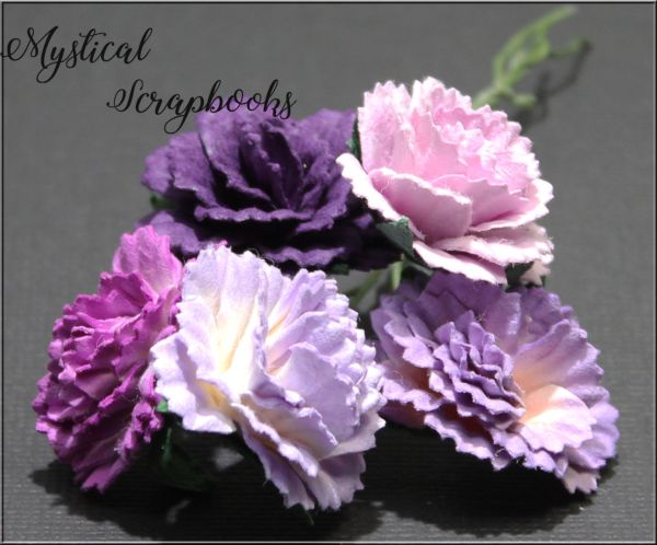 Mulberry Flowers - Carnations - Mixed Purple