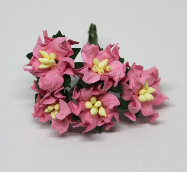 Mulberry Flowers - Gardenia - Small - Dark Pink