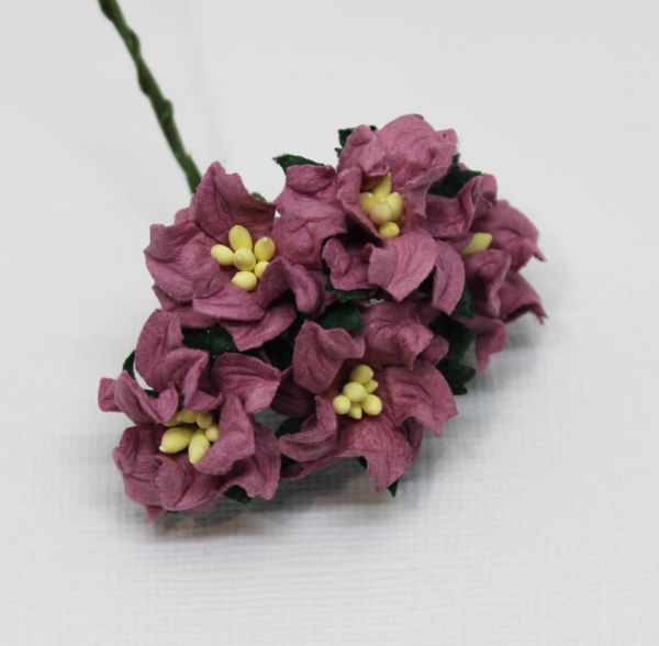 Mulberry Flowers - Gardenia - Small - Dusky Mauve