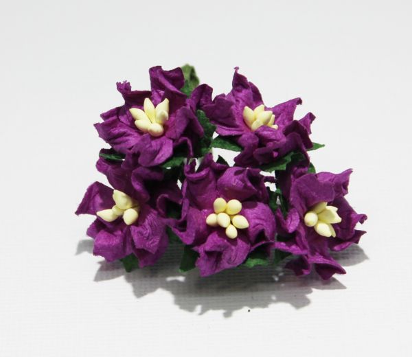Mulberry Flowers - Gardenia - Small - Purple