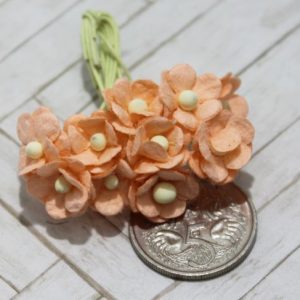 Mulberry Flowers - Sweetheart Mini Blossoms - Peach
