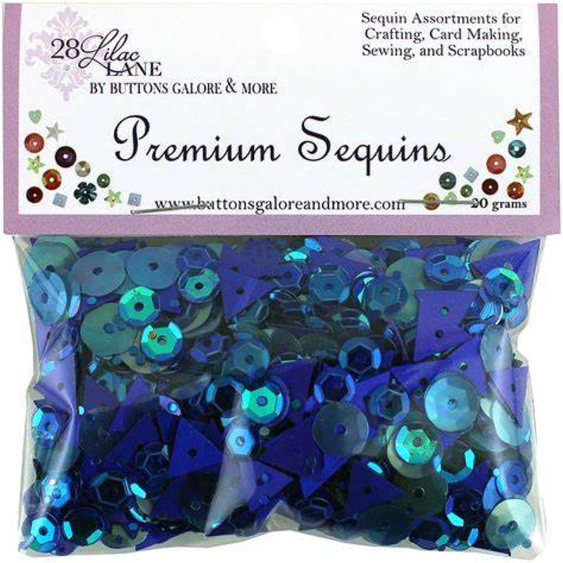 28 Lilac Lane Premium Sequins -  Denim