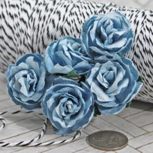 Mulberry Flowers - Wild Rose 30mm - Blue