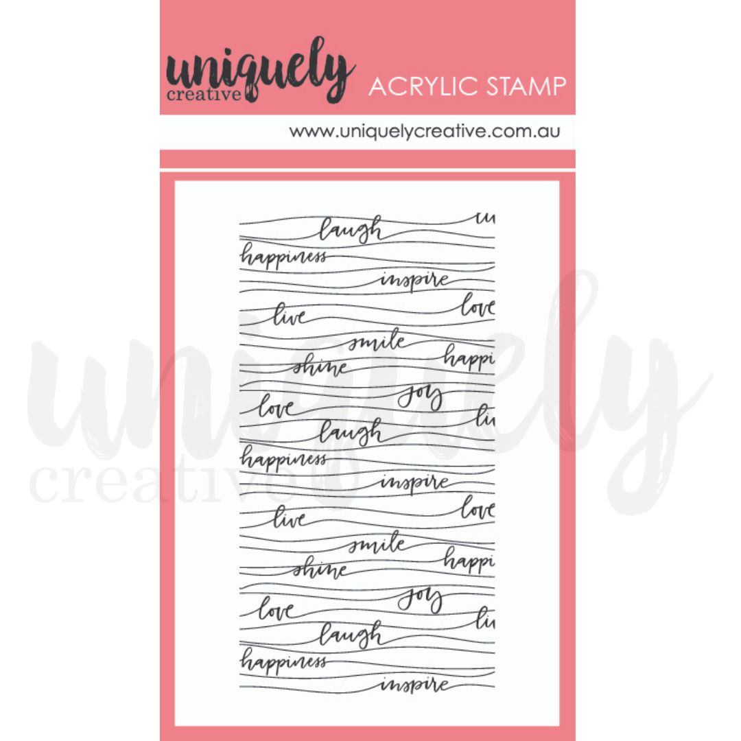 Uniquely Creative - Serendipity - Wavy Words Mini Stamp