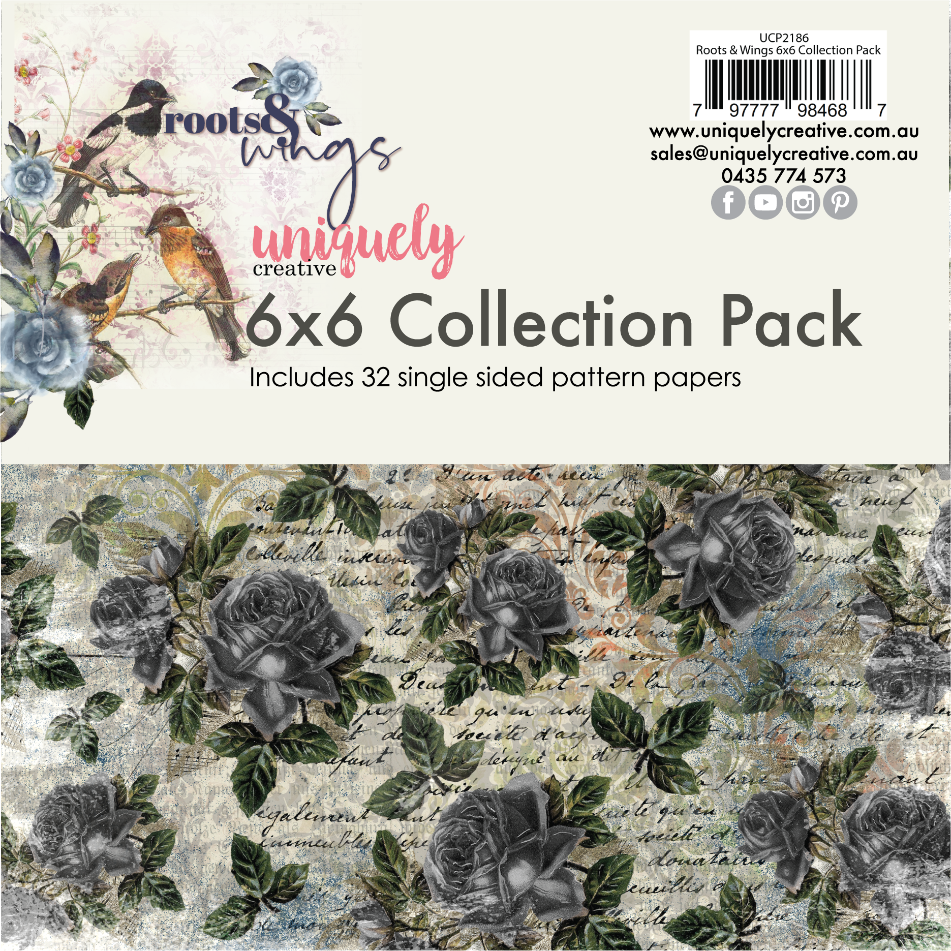 Uniquely Creative - Roots & Wings - 6x6 Collection pack